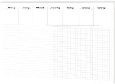 RNK VERLAG Schreibunterlage Office 60 x 42 cm (B x H) ohne Folienauflage Papier weiß 30 Bl.