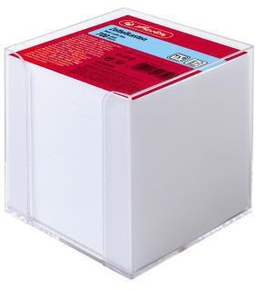 herlitz Zettelbox 9 x 9 x 9 cm (B x H x T) 9 x 9 cm (B x H) 850 Bl. gefüllt Kunststoff Polystyrol transparent