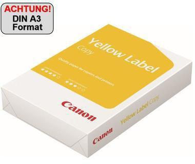 Canon Kopierpapier Yellow Label Copy DIN A3 80g/m² elementar chlorfrei gebleicht weiß 500 Bl./Pack.