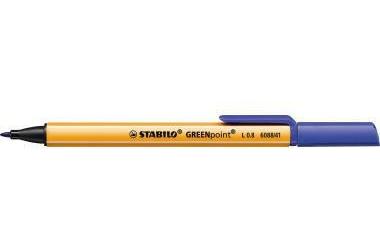 STABILO Fasermaler ® GREENpoint® 0,8mm blau nicht auswaschbar