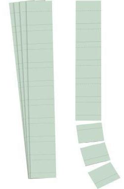 Ultradex Einsteckkarte Planrecord 7 x 3,2 cm (B x H) 190g/m² grau 90 St./Pack.