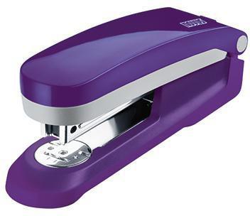 NOVUS Heftgerät E 25 24/6 26/6 fest/lösbar/nageln 25 Bl. (80 g/m²) inkl. 200 Heftklammern 24/6 Metall/Kunststoff violett
