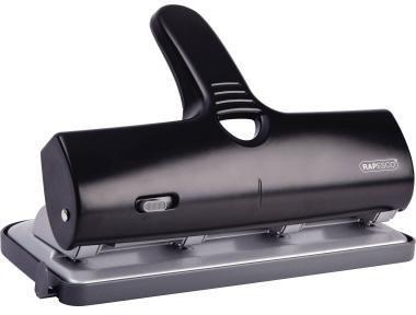 RAPESCO Doppellocher ALU-40 40 Bl. (80 g/m²) mit Anschlagschiene schwarz