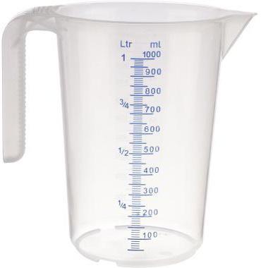 APS Messbecher STACKABLE 1l Polypropylen transparent