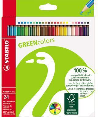 STABILO Farbstift ® GREENcolors farbig sortiert 24 St./Pack.