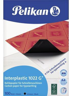Pelikan Kohlepapier Interplastic 1022G DIN A4 schwarz 100 Bl./Pack.