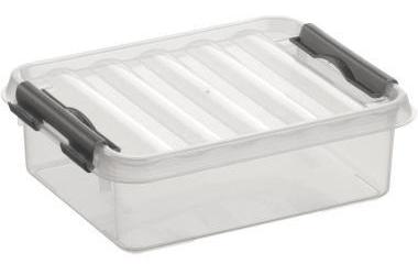 Sunware Aufbewahrungsbox the q-line 20 x 6,5 x 15 cm (B x H x T) 1l Kunststoff transparent