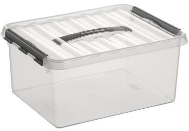 Sunware Aufbewahrungsbox the q-line 40 x 18,5 x 30 cm (B x H x T) 15l Kunststoff transparent
