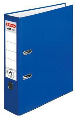 herlitz Ordner maX.file protect 80mm DIN A4 Material der Kaschierung außen: Polypropylen Material der Kaschierung innen: Papier blau
