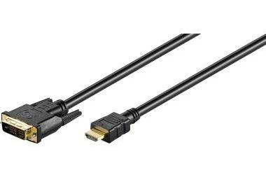 Goobay HDMI Kabel ® HDMI-Stecker/DVI-D-Stecker 2m schwarz