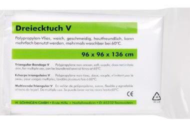 SÖHNGEN Dreiecktuch ® V 96 x 96 x 136 cm (B x H x T) Polypropylen Vlies weiß