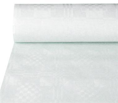 PAPSTAR Tischtuchrolle Damast 1 x 50 m (B x L) 40g/m² Papier 100 % recycelt weiß