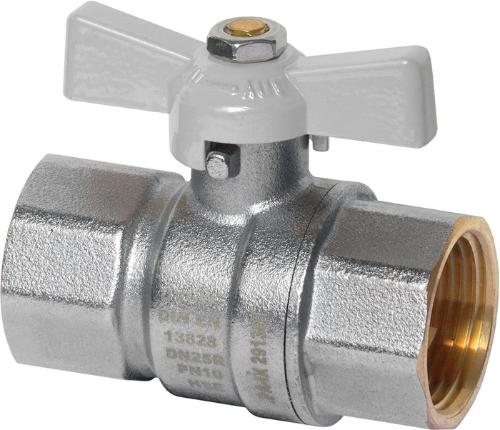 HS Kugelhahn UNIDUO 1701 2x IG, mit Flügelgriff, grau 1/4Z 2x IG, mit Flügelgriff, grau