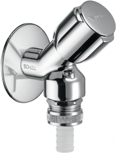 SCHELL Geräteschrägsitzventil COMFORT chrom, mit RFV und RB 1/2Zoll