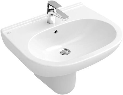 Villeroy & Boch V&B Waschtisch O.NOVO O.novo 600x490mm m ÜL we C+ mit Überlauf weiß