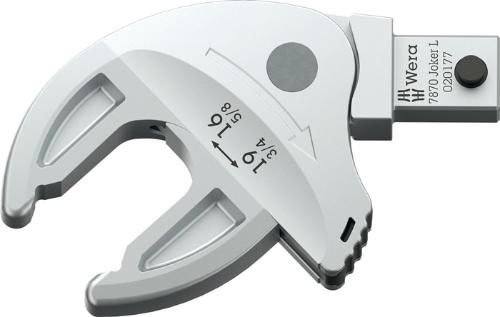 Wera Einsteckmaulschlüssel 7870 Joker L Schlüsselweite 16-19 mm 9x12 mm