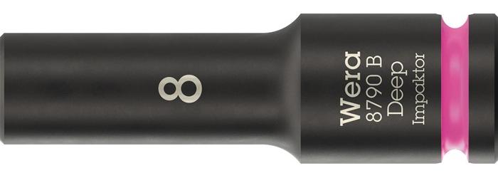 Wera Steckschlüsseleinsatz 8790 B Impaktor Deep 3/8 ″ 8 mm Länge 63 mm