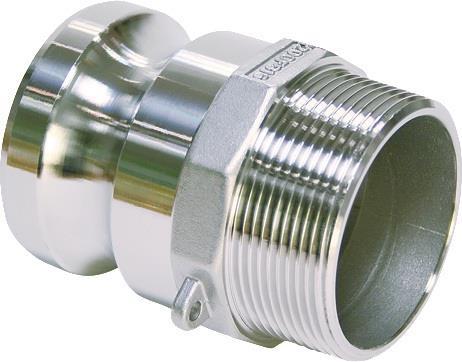 TEGUMA Hebelarmkupplung Kamlok Typ F Edelstahl (1.4408) 33,25 mm 1 ″