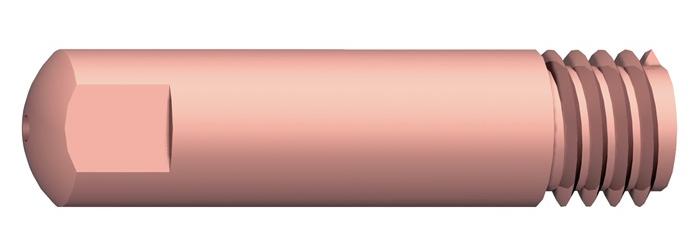 ABICOR BINZEL Stromdüse Draht-Ø 1 mm M 6 Länge 25 mm E-Cu