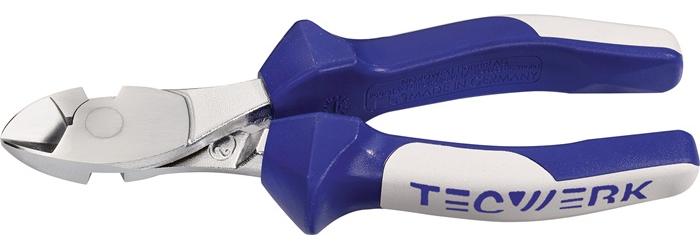 TECWERK Kraftseitenschneider Länge 180 mm verchromt Mehrkomponenten-Hüllen
