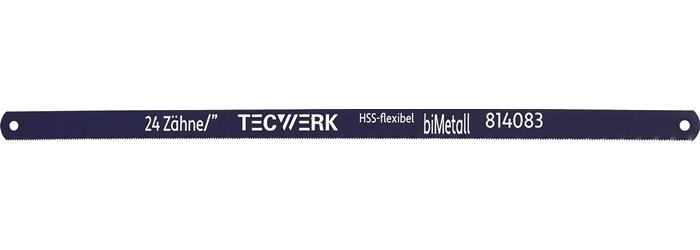 TECWERK Metallsägeblatt Länge 300 mm Zähne per Zoll 24 1-seitig Bimetall
