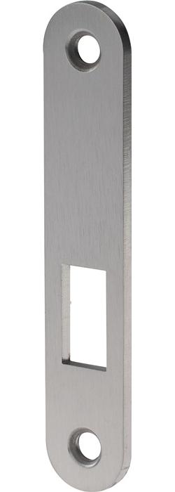 BKS Schließblech S413 Edelstahl matt Breite 20 x Länge 105 mm abgerundet DIN links / rechts flach