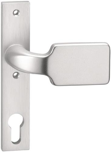 EDI Schlosskasten-Griff 1317/1010 Aluminium F1 Aufnahme 8 mm gekröpft
