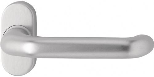 EDI Profiltürdrückerlochteil 1300/2033 Edelstahl EST oval 8 mm gekröpft