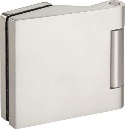 HERMAT Glastürband 6315-20 Leichtmetall Edelstahlfarbig kantig für 3-teillig