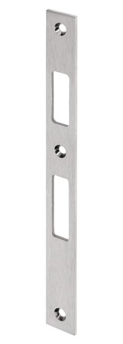 WILKA Schließblech Edelstahl matt gebürstet Flachschließblech für Rohrrahmentüren DIN&nbsp;links / rechts