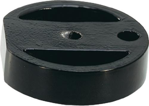 KWS Unterlage 2559 Aluminium schwarz Ø 60 mm Höhe 15 mm f. Art. 3000 258 205