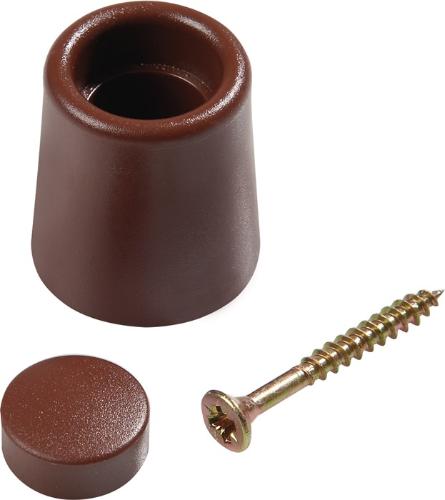HANSI-Siebert Türpuffer Ø 29 mm Höhe 35 mm braun Dübelmontage