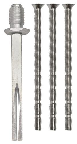 Schnegel Rollenschraubwechselstift Vierkant 10 Stahl verzinkt/vernickelt M12x1,25 mm und M6