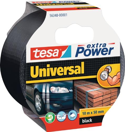 tesa Gewebeband extra Power® 56348 schwarz Länge 10 m Breite 48 mm
