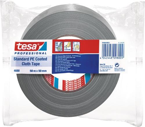 tesa Gewebeband band® Standard 4688 silber-matt Länge 50 m Breite 50 mm