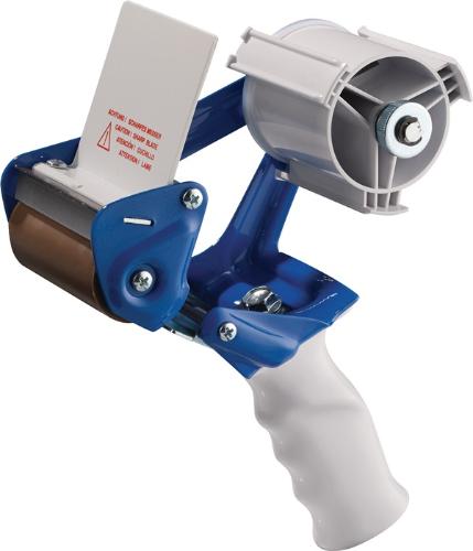 Burmann Handabroller Profi K75B Metall blau/weiß für Bandbreite bis 75 mm