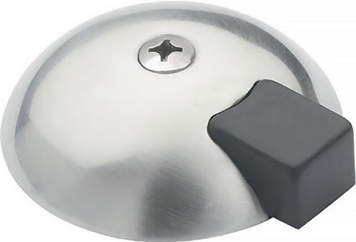 HERMAT Bodentürstopper 3699 Ø 70/75 mm Höhe 18/22 mm Edelstahl matt Dübelmontage