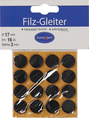 HANSI-Siebert Filzgleiter 17 mm Filz braun selbstklebend