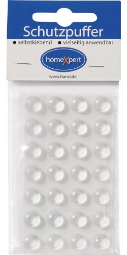 HANSI-Siebert Schutzpuffer Clear 11,1 mm Kunststoff transparent Linse selbstklebend