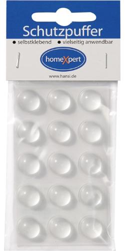 HANSI-Siebert Schutzpuffer Clear 16 mm Kunststoff transparent Linse selbstklebend