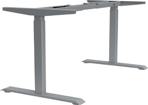 BMB Steh-Sitz Tischgestell silber RAL 9006 Höhe 610-1260 mm