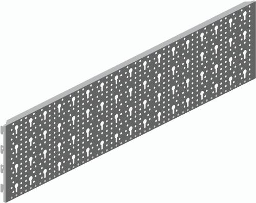 ALFER ELEMENT SYSTEM Stahl-Lochplatte Stahl weiß Länge 800 mm Breite 200 mm