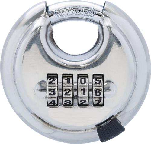 ABUS Zahlenvorhangschloss TCDI1/70 RVS Schlosskörperbreite 25 mm Stahl gehärtet verchromt Anzahl Zahlenrollen 4