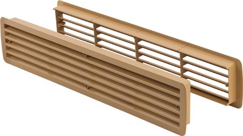 HOJU Badezimmerlüftung 9020 BU Länge 457 mm Breite 92 mm Kunststoff buche Ecken abgerundet