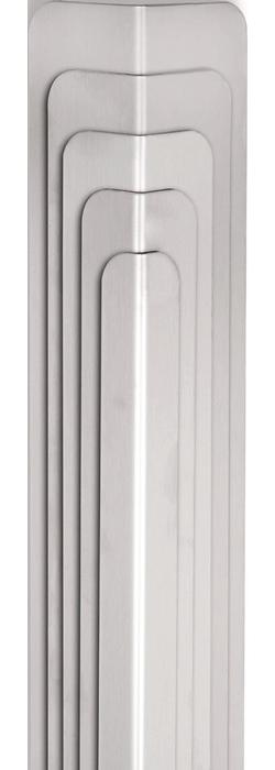 HOJU Eckschutzwinkel Länge 1250 mm Schenkelhöhe 20x20 mm Edelstahl 1.4301 gebürstet Korn 320 Stärke 1,0 mm