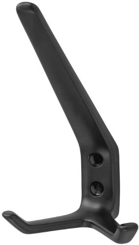 Hermeta Huthaken 0032 2 Haken Ausladung 89 mm Aluminium kunststoffbeschichtet schwarz Höhe 127 mm