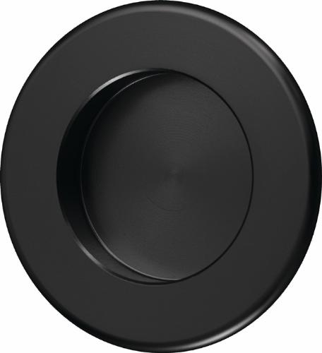 Hermeta Muschelgriff Aluminium schwarz pulverbeschichtet rund Einlass-Ø 35 mm