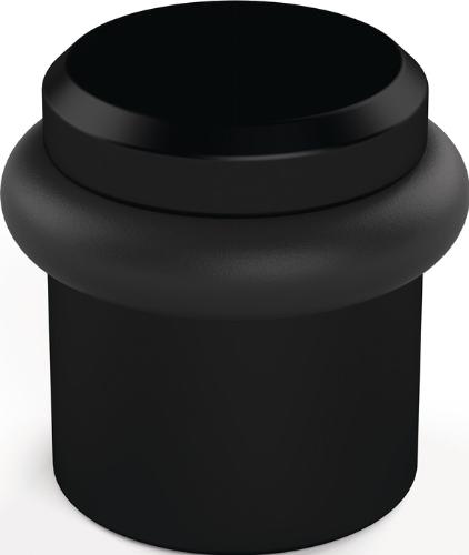 Hermeta Bodentürpuffer 4735 Ø 39 mm Höhe 36 mm Aluminium schwarz kunststoffbeschichtet Dübelmontage