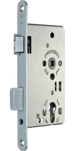 SSF Zimmertür-Einsteckschloss PZW 20/ 65/72/8 mm DIN links silber abgerundet Klasse 3 Zinkdruckguss