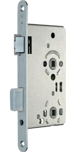SSF Zimmertür-Einsteckschloss BAD 20/ 55/78/8 mm DIN links silber abgerundet Klasse 3 Zinkdruckguss